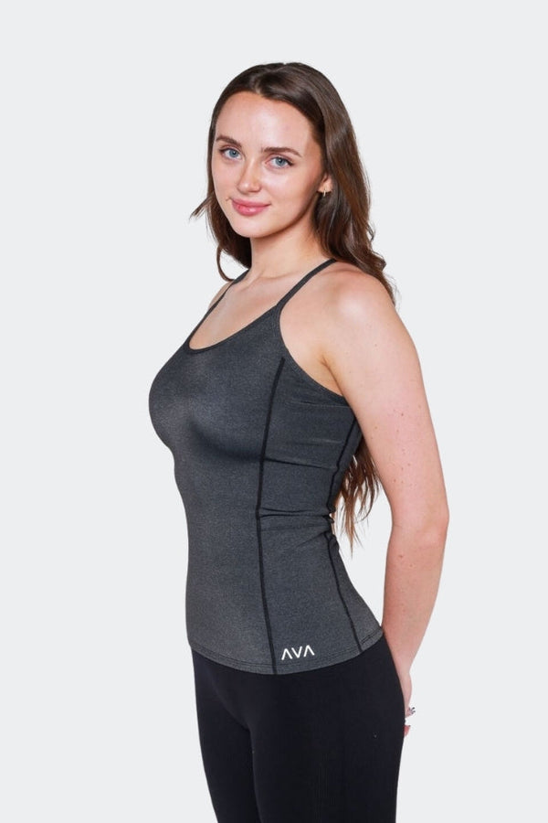 AVA Active Tank Tops Dark Grey / S Pocket Tank Top