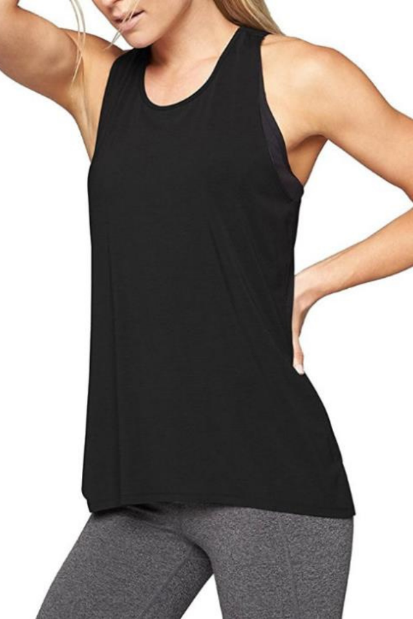 AVA Active Tank Tops Black / S Cross Back Tank Top X